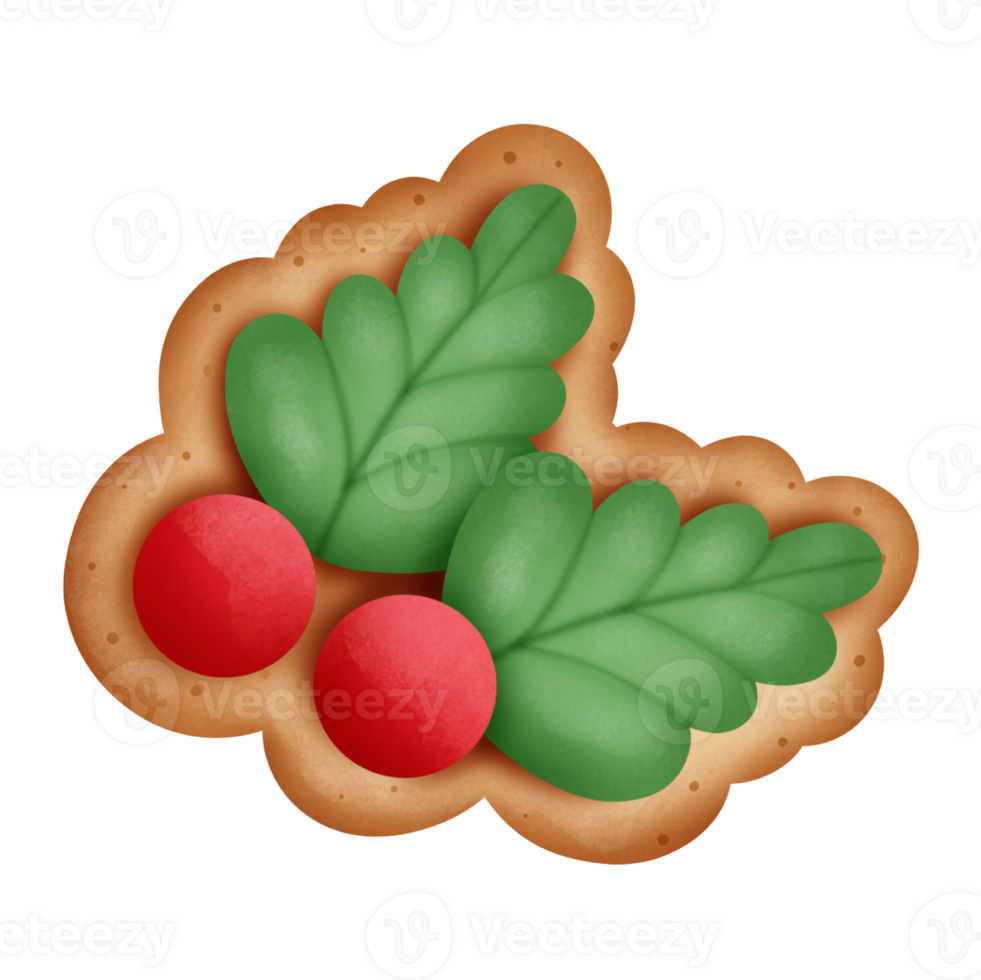 Natale frutti di bosco acquerello png