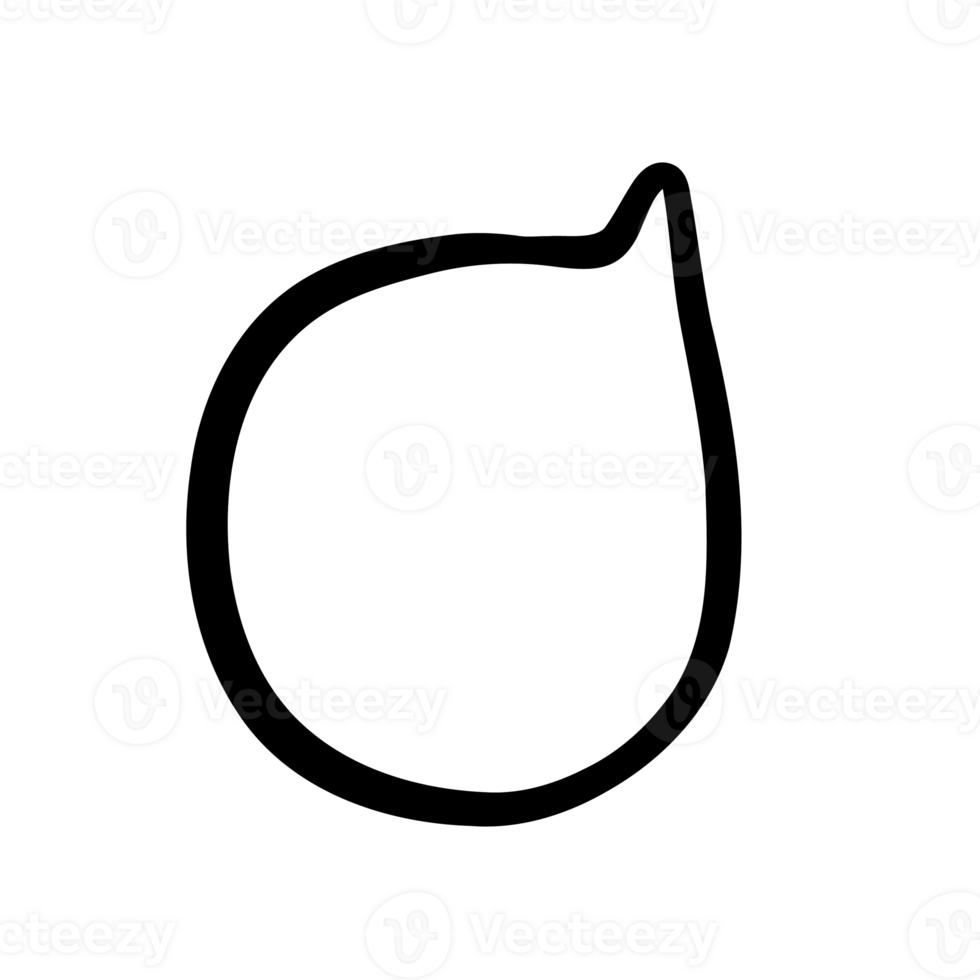 speech bubble outline png