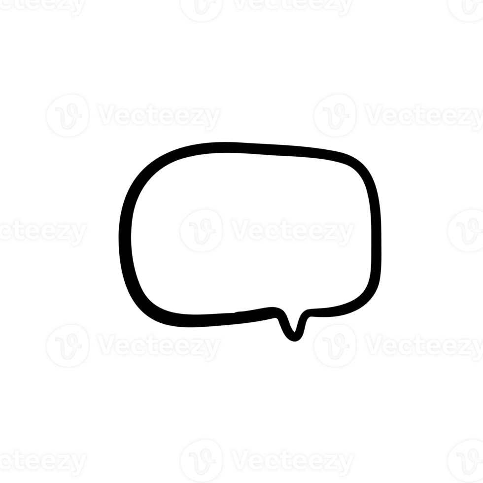 speech bubble outline png