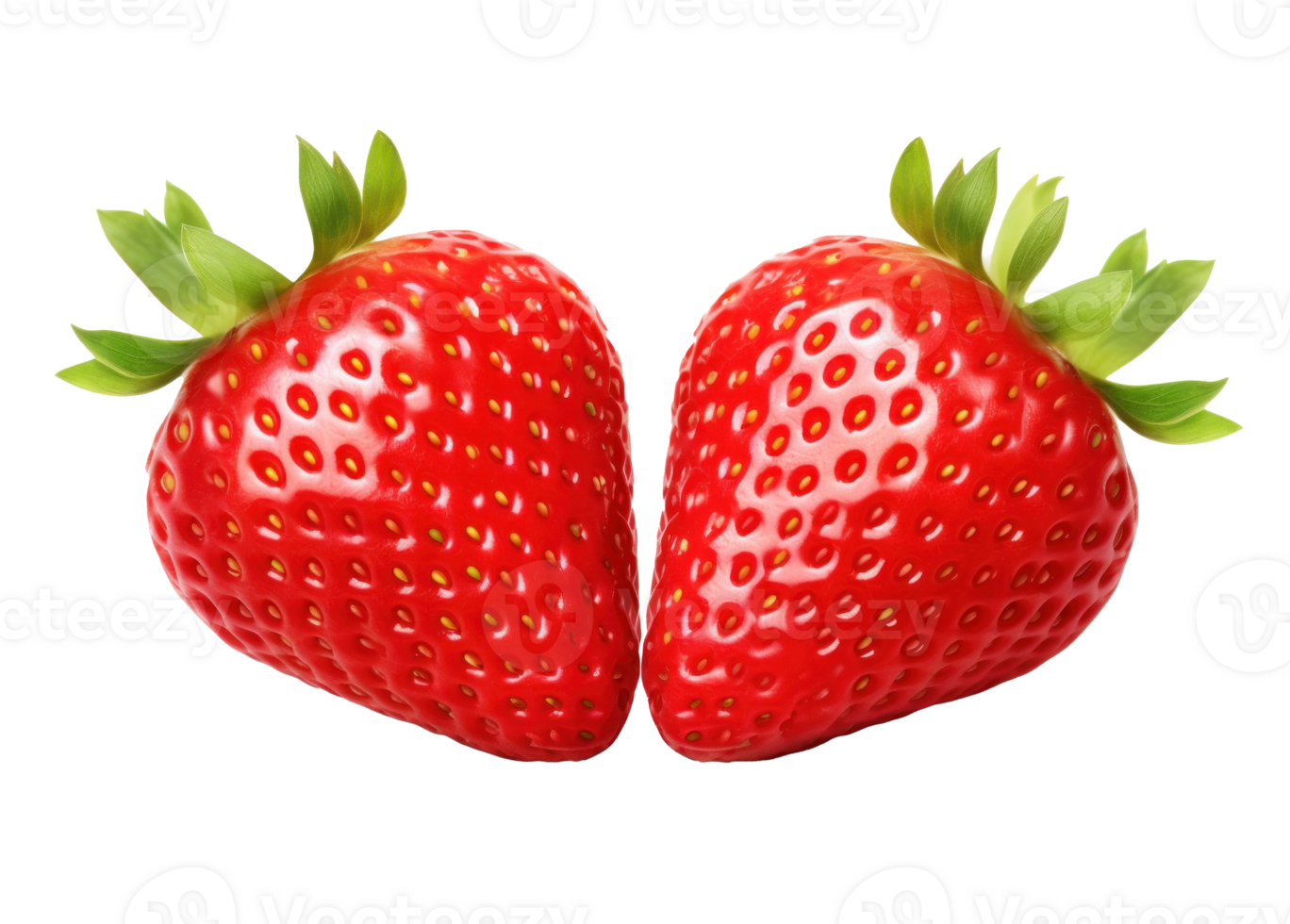 2 strawberries