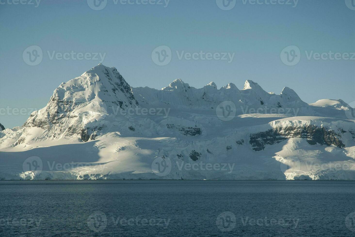 Antarctic mountains landscape , Near Port Lacroix, Antartica. photo