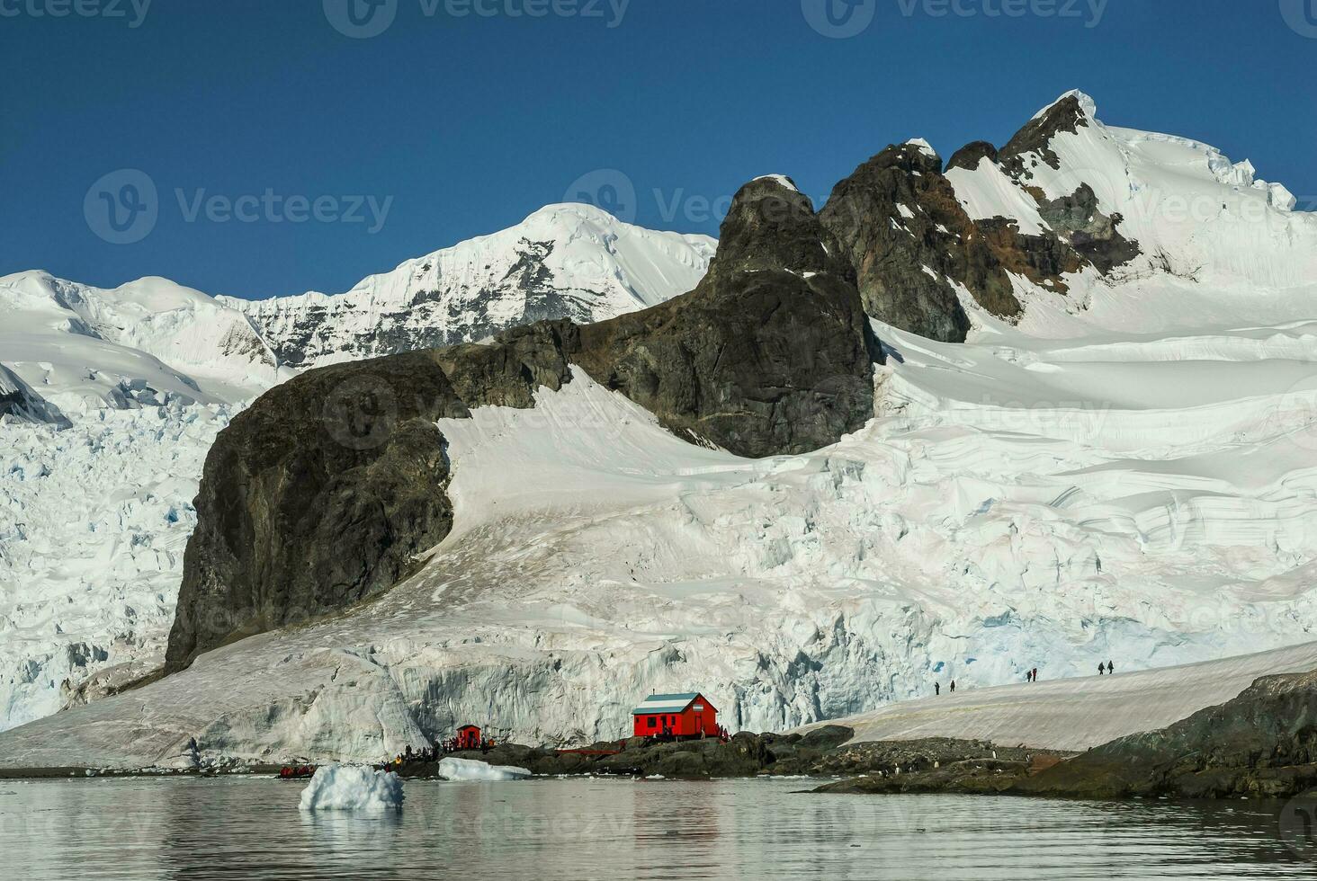 Scientific Base Argentina, Almirante Brown, Paradise Bay, Antartic Peninsula. photo