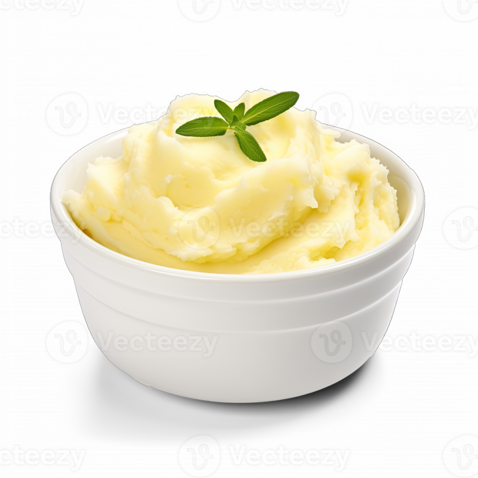 Mashed potatoes isolated on transparent background png