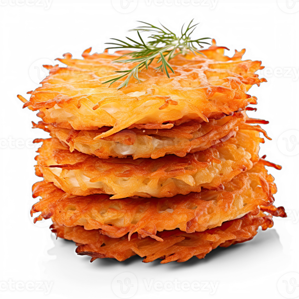 Latkes isolated on transparent background png