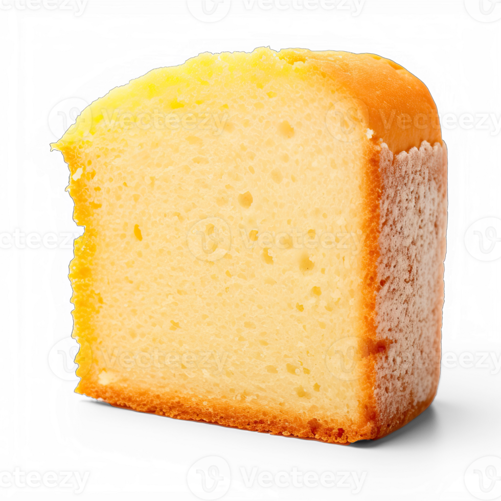 Slice of pandoro isolated on transparent background png