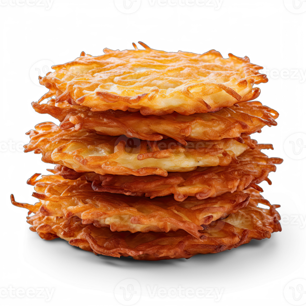 Latkes isolated on transparent background png