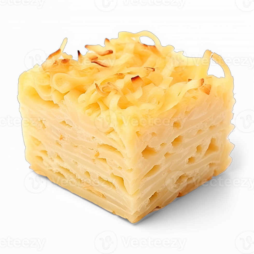 Noodle kugel isolated on transparent background png