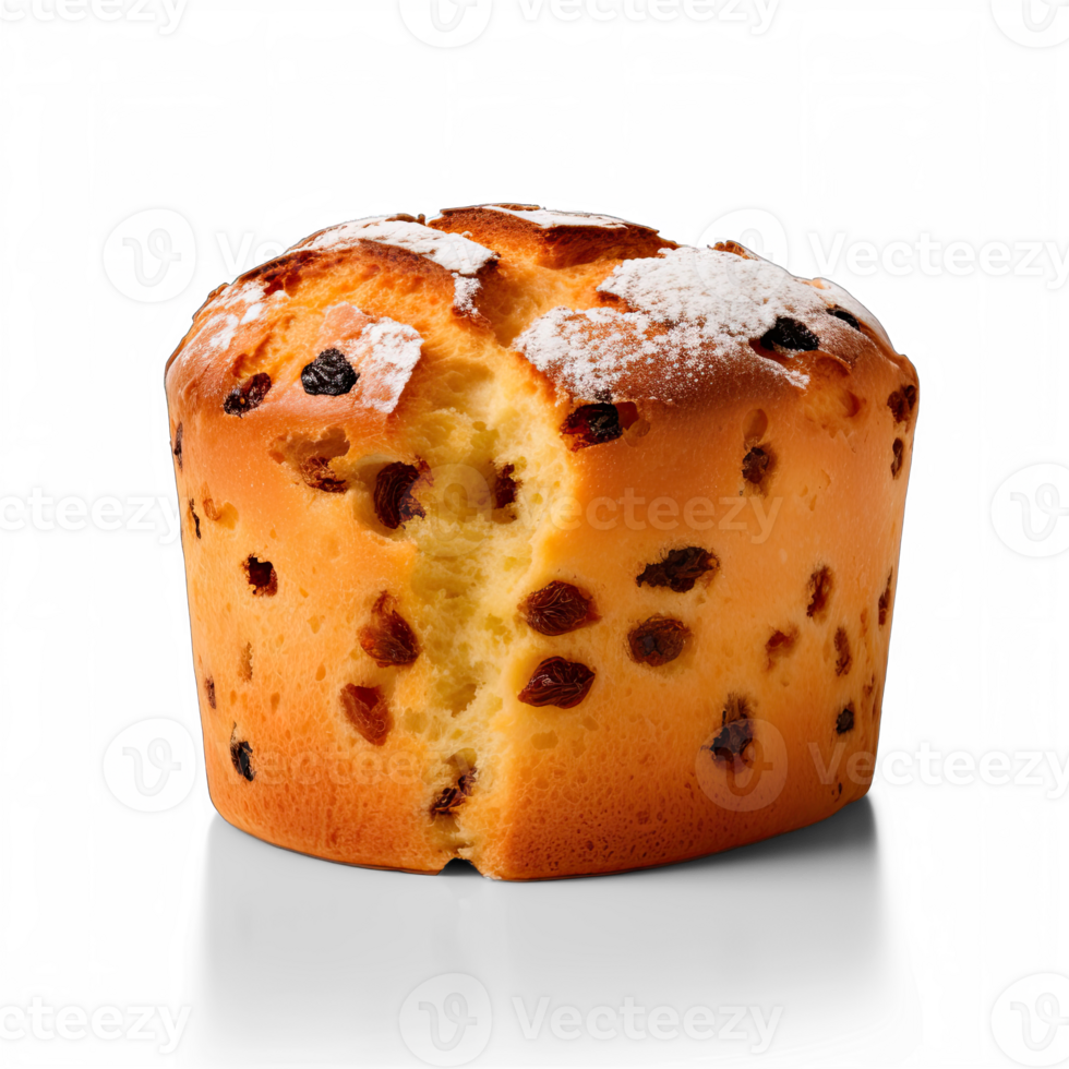 Panettone isolated on transparent background png