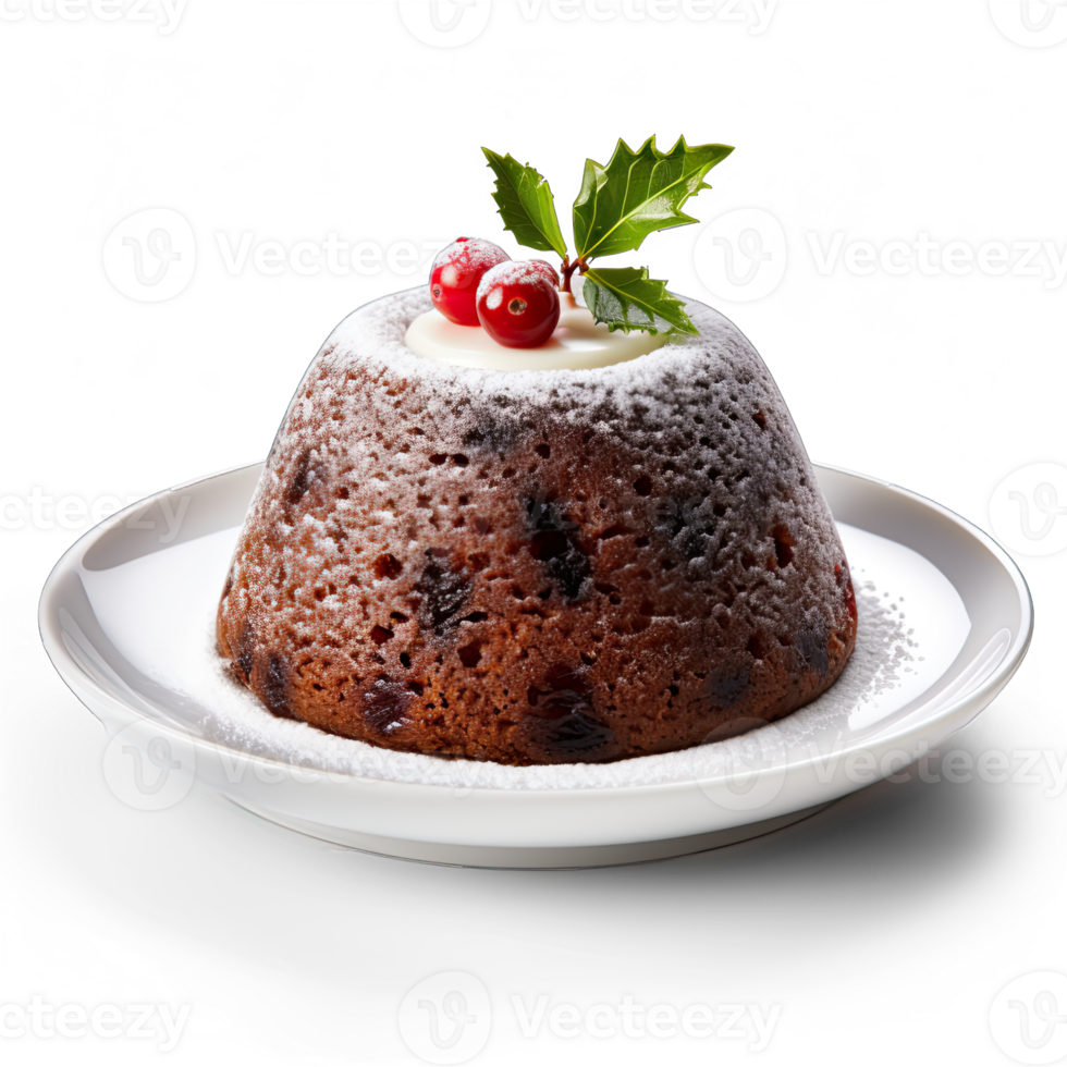 Christmas pudding isolated on transparent background png