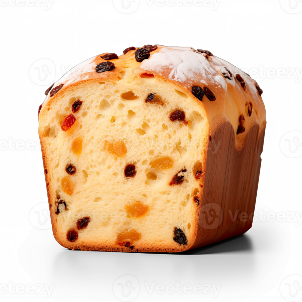 Panettone isolated on transparent background png