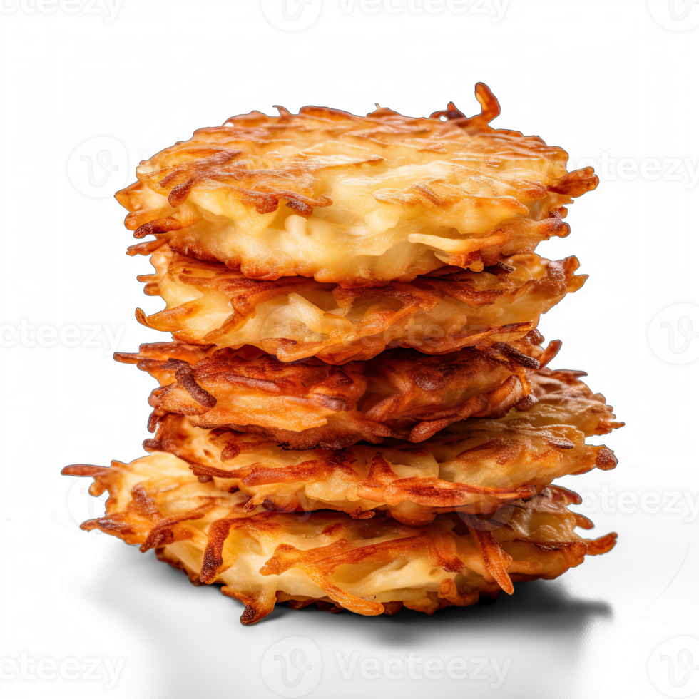 Latkes isolated on transparent background png
