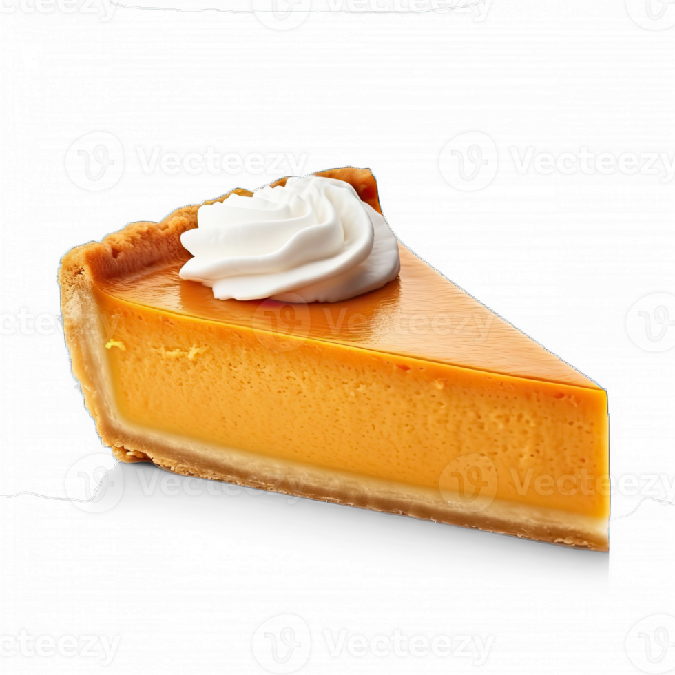 Pumpkin pie isolated on transparent background png