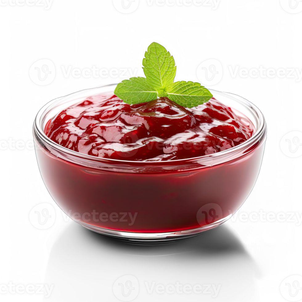 Cranberry sauce isolated on transparent background png