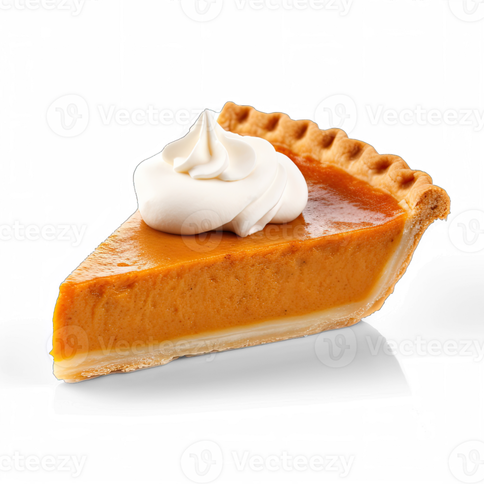 Pumpkin pie isolated on transparent background png