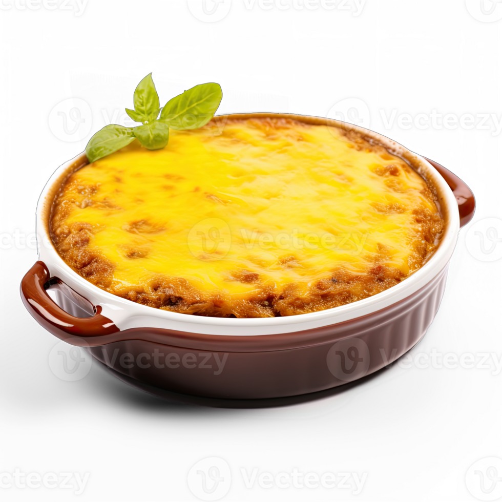 Bobotie isolated on transparent background png