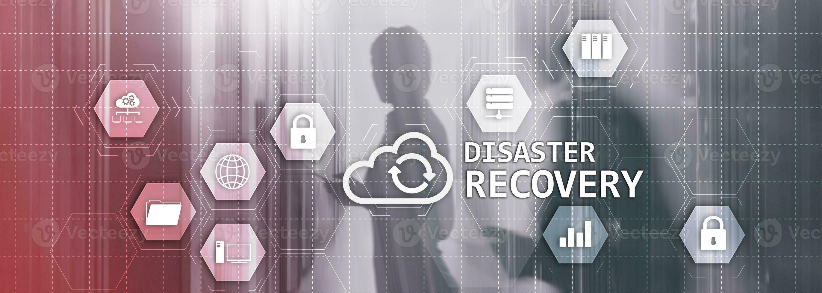 Disaster Recovery Plan for your corporation. Cyber Security concept 2020. photo