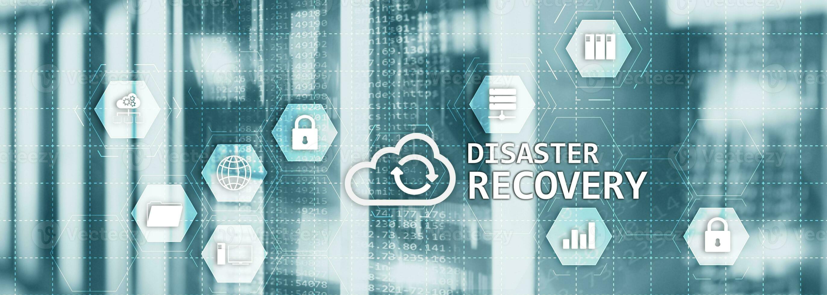 Disaster Recovery Plan for your corporation. Cyber Security concept 2020. photo