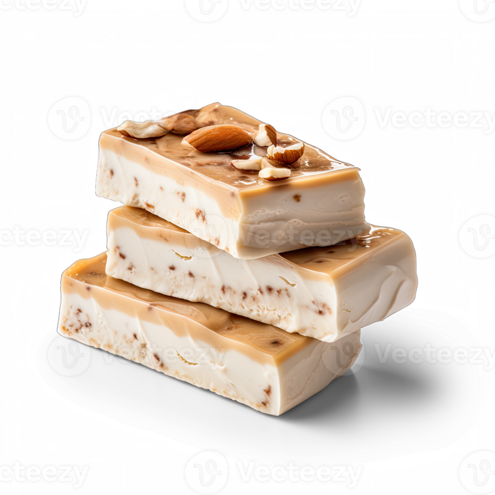 Turron isolated on transparent background png