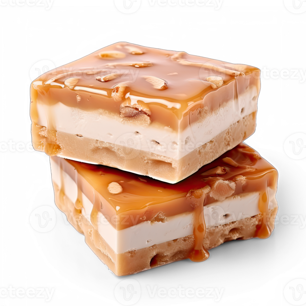 Turron isolated on transparent background png
