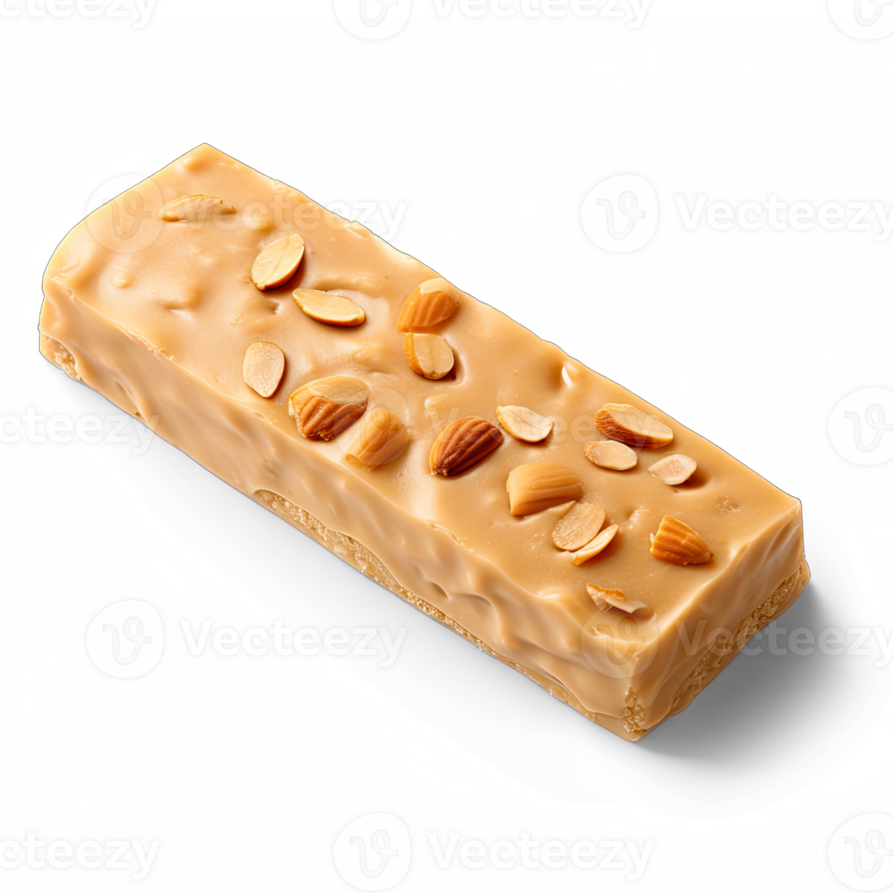 Turron isolated on transparent background png