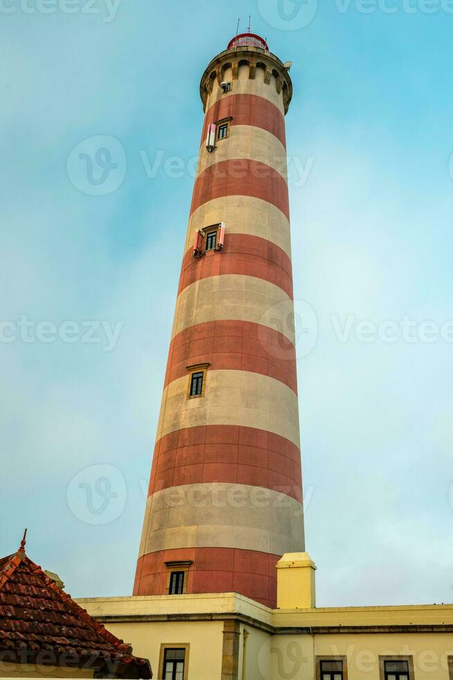 Farol de Aveiro. Lighthouse in the coast of Aveiro, Portugal. photo