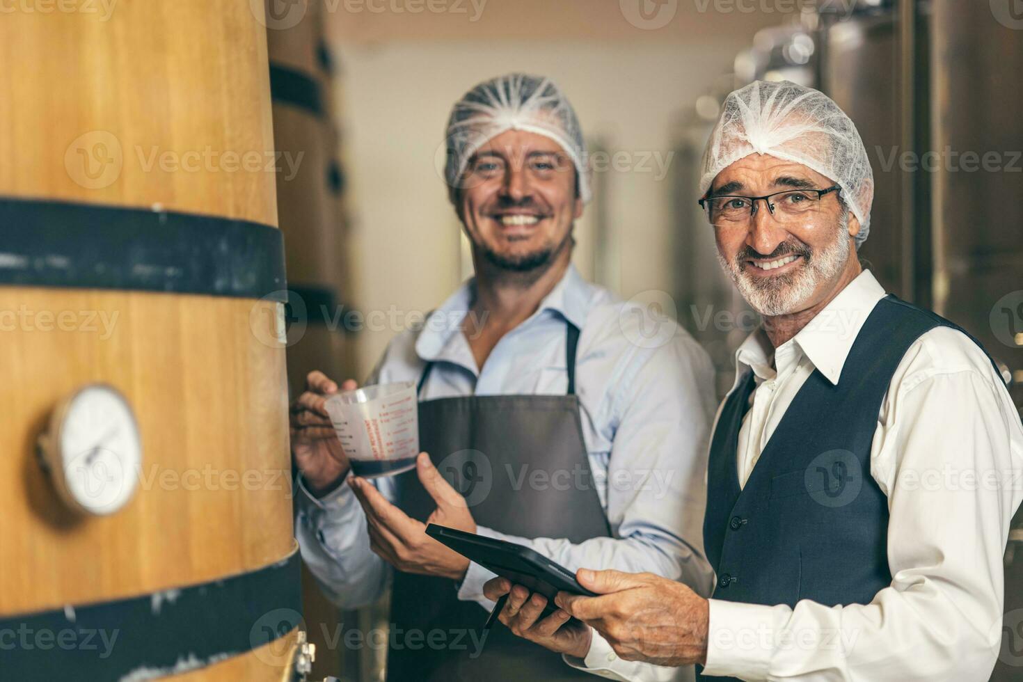 portrait professional wine expert senior staff worker work quality