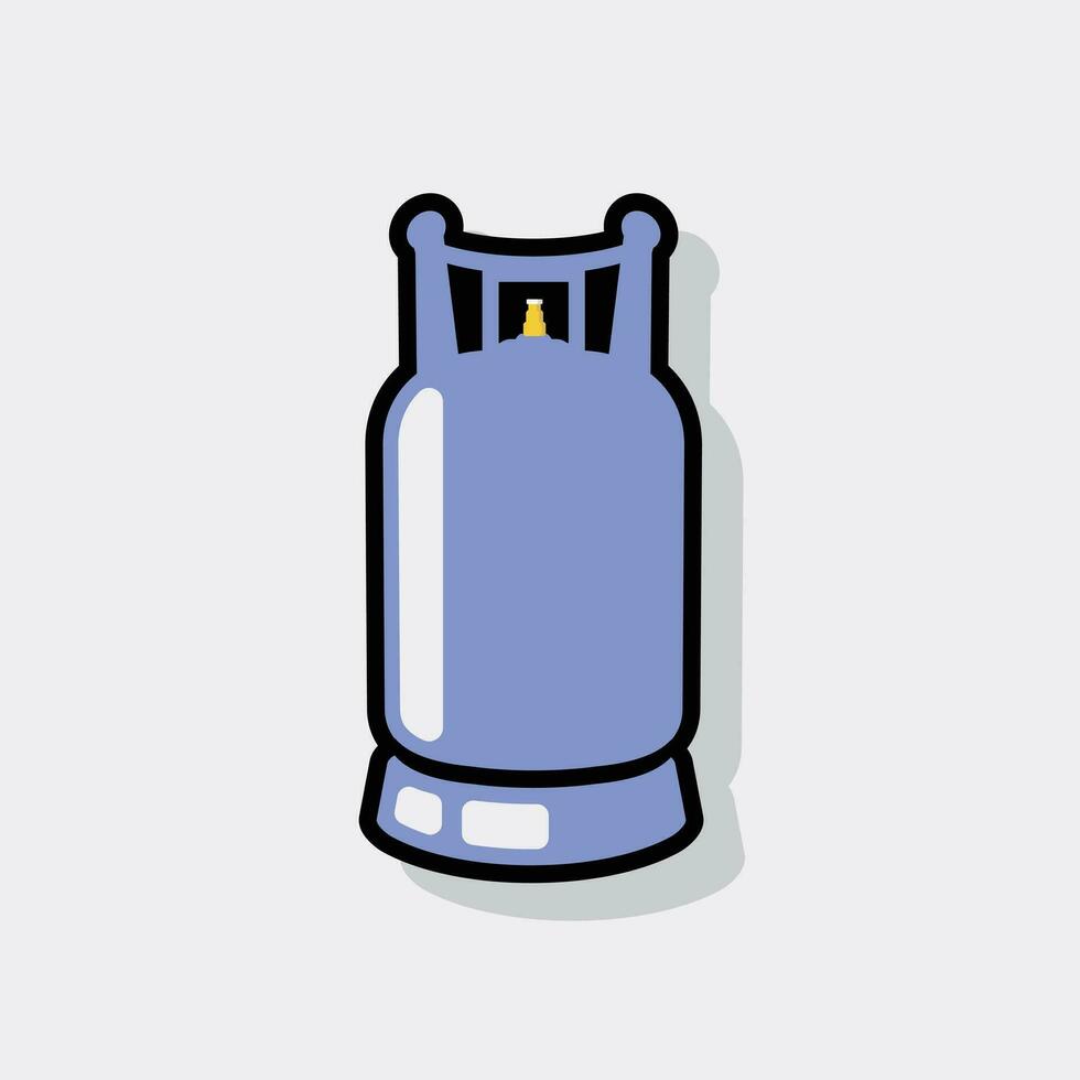 gas cylinder flat icon design vector