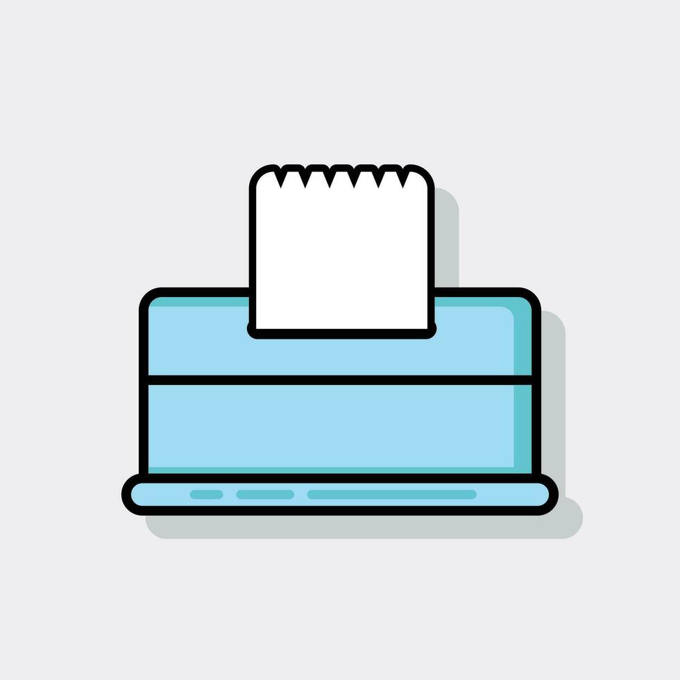 tissue box flat icon logo design vector