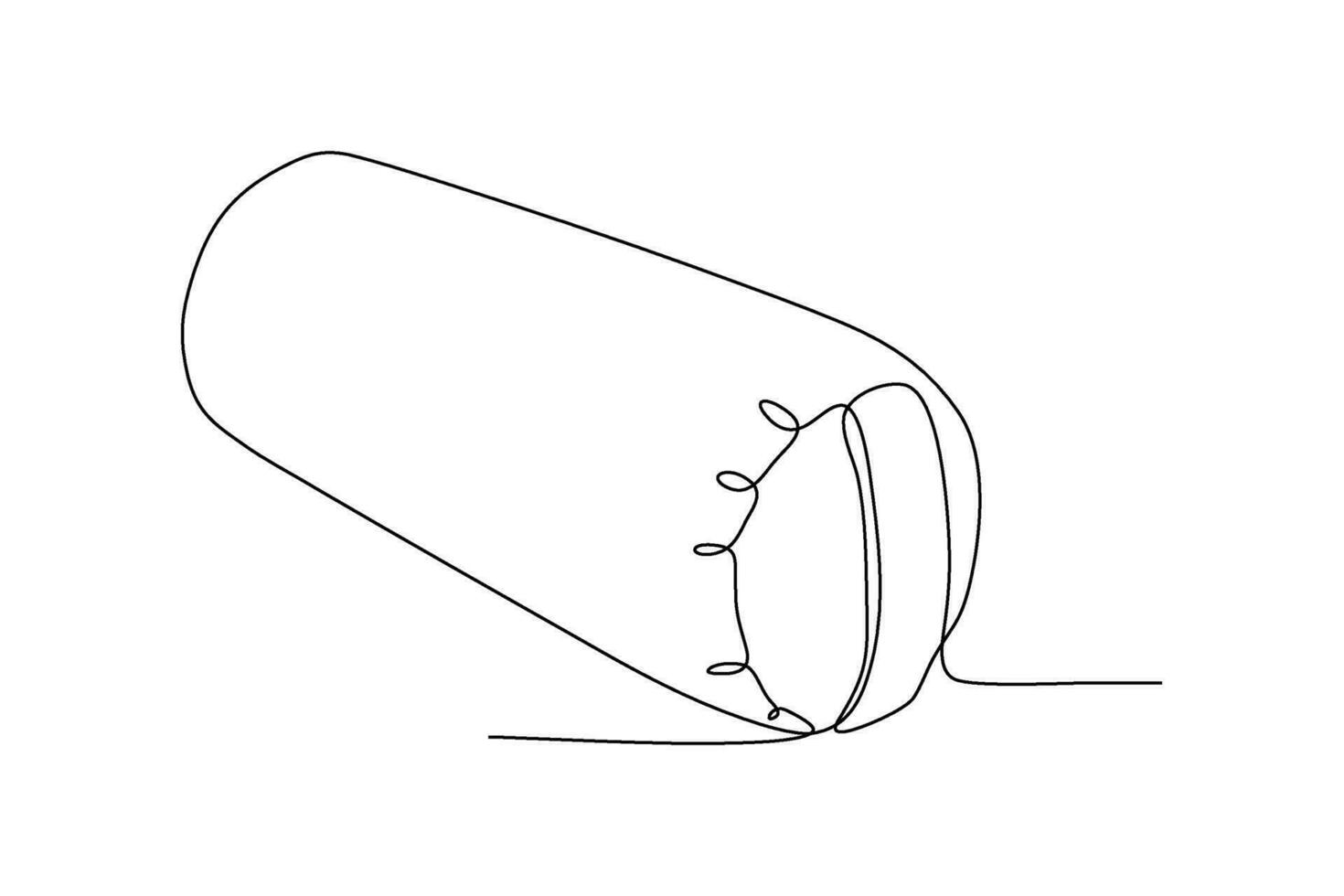 bolster pillow continuous line drawing 26485404 Vector Art at Vecteezy