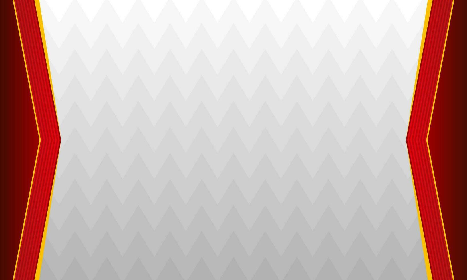 Simple white background with red and gold frame vector