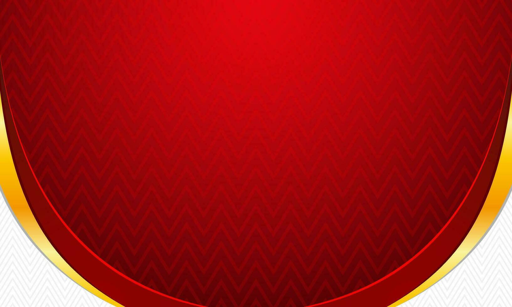 Luxury red and white background with gold accent vector