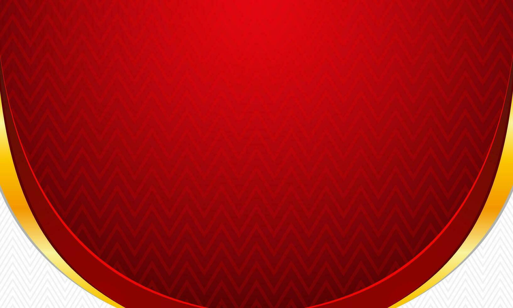 Luxury red and white background with gold accent vector