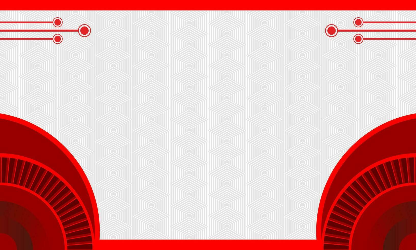 Futuristic red and white background vector