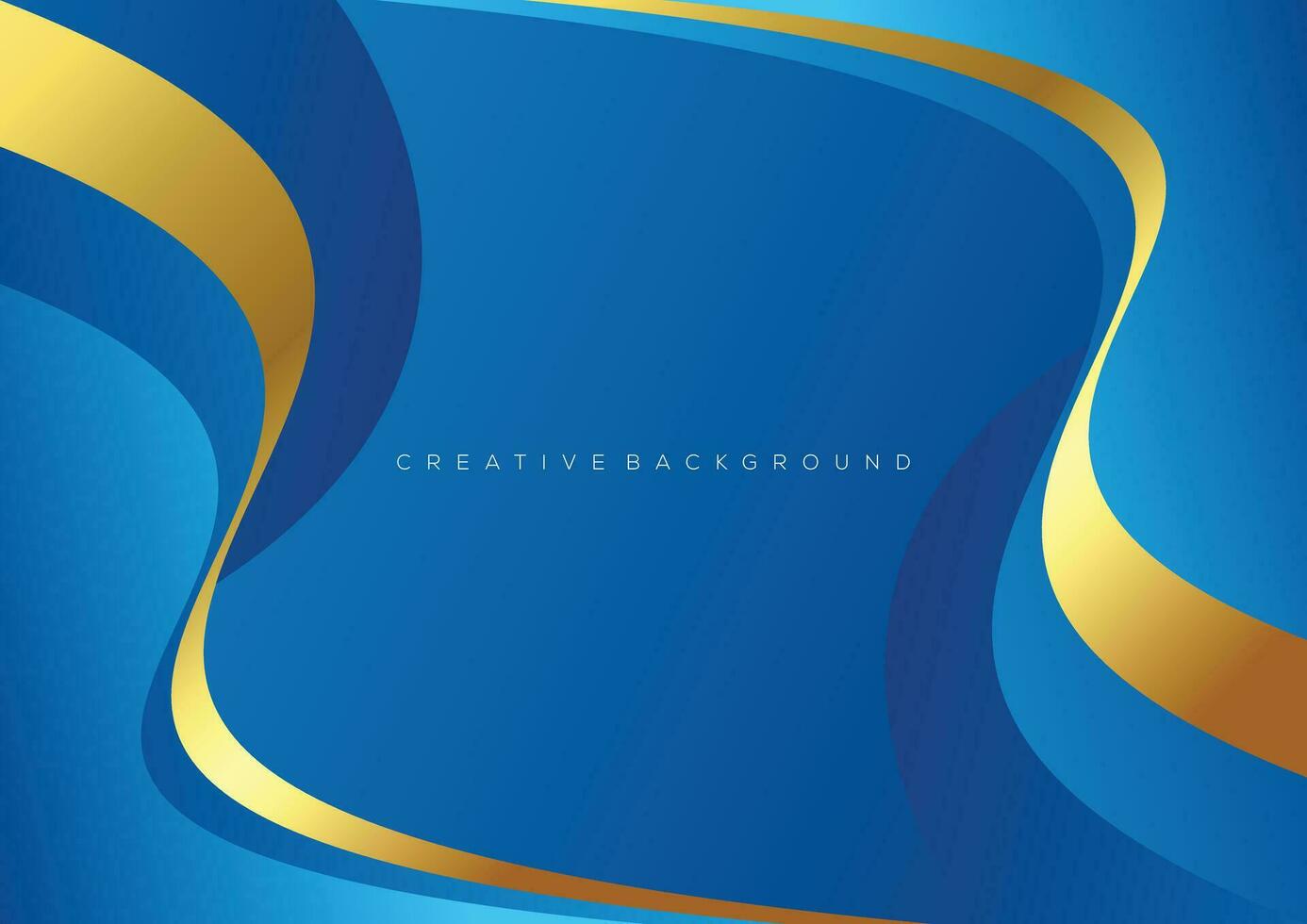 blue with luxury background design abstract frame wave vector