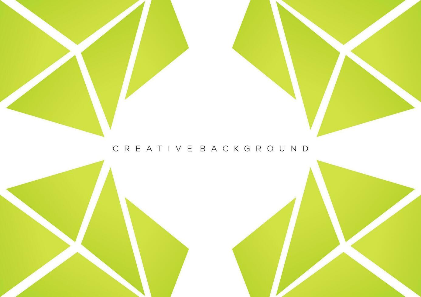 green geometry background design vector