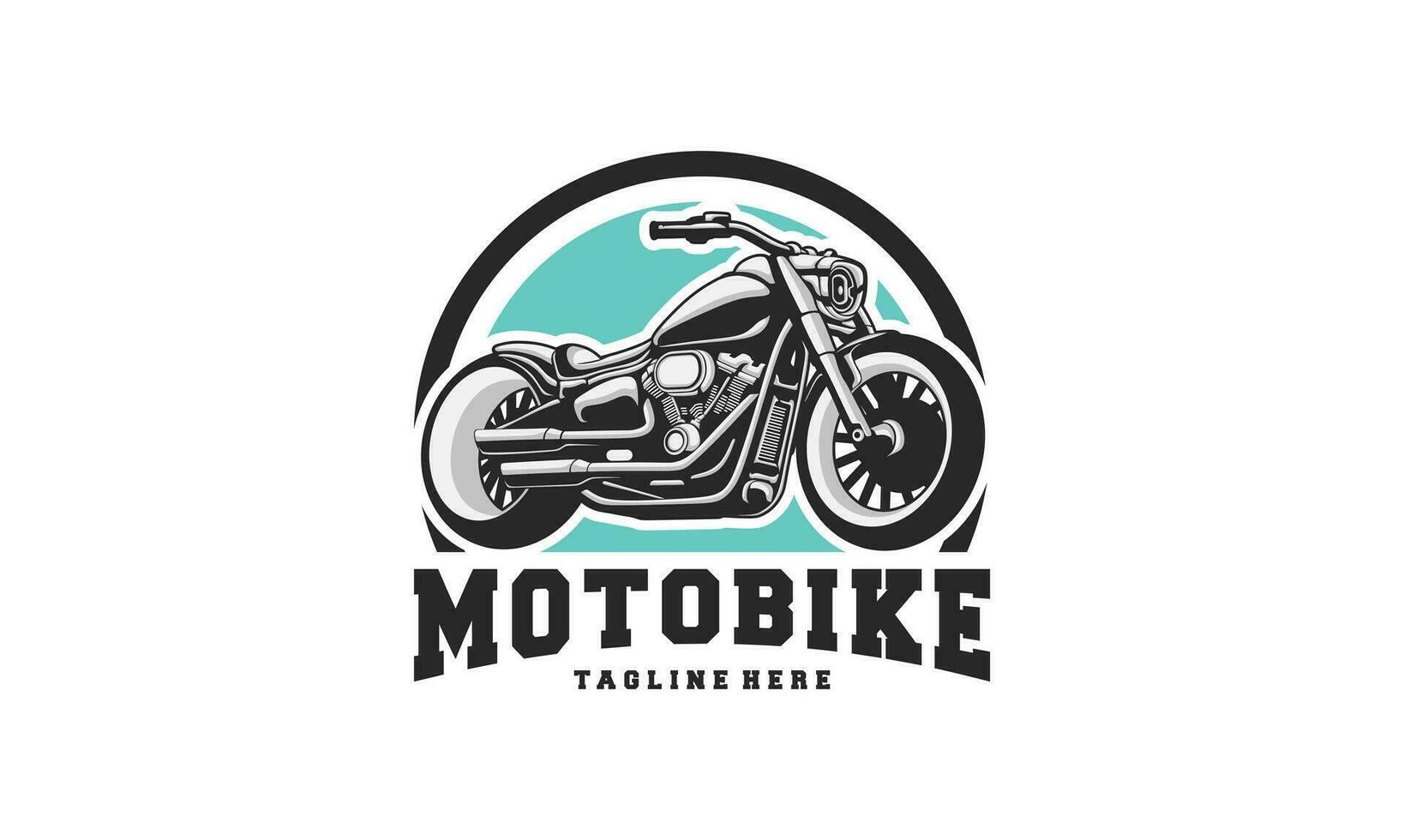 motocicleta club logo diseño vector. motocicleta logo ilustración aislado. vector