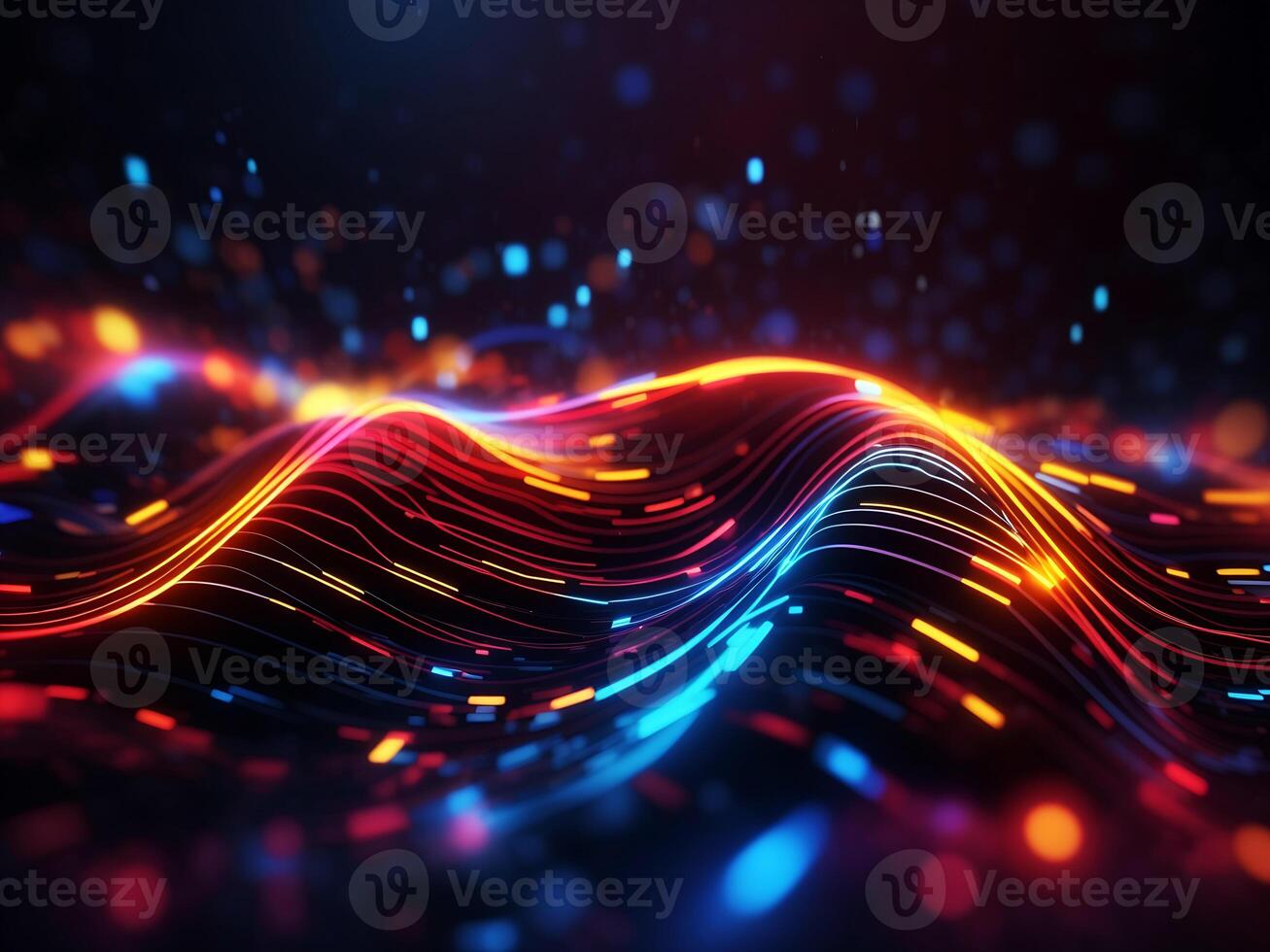 abstract malti color wavy background photo