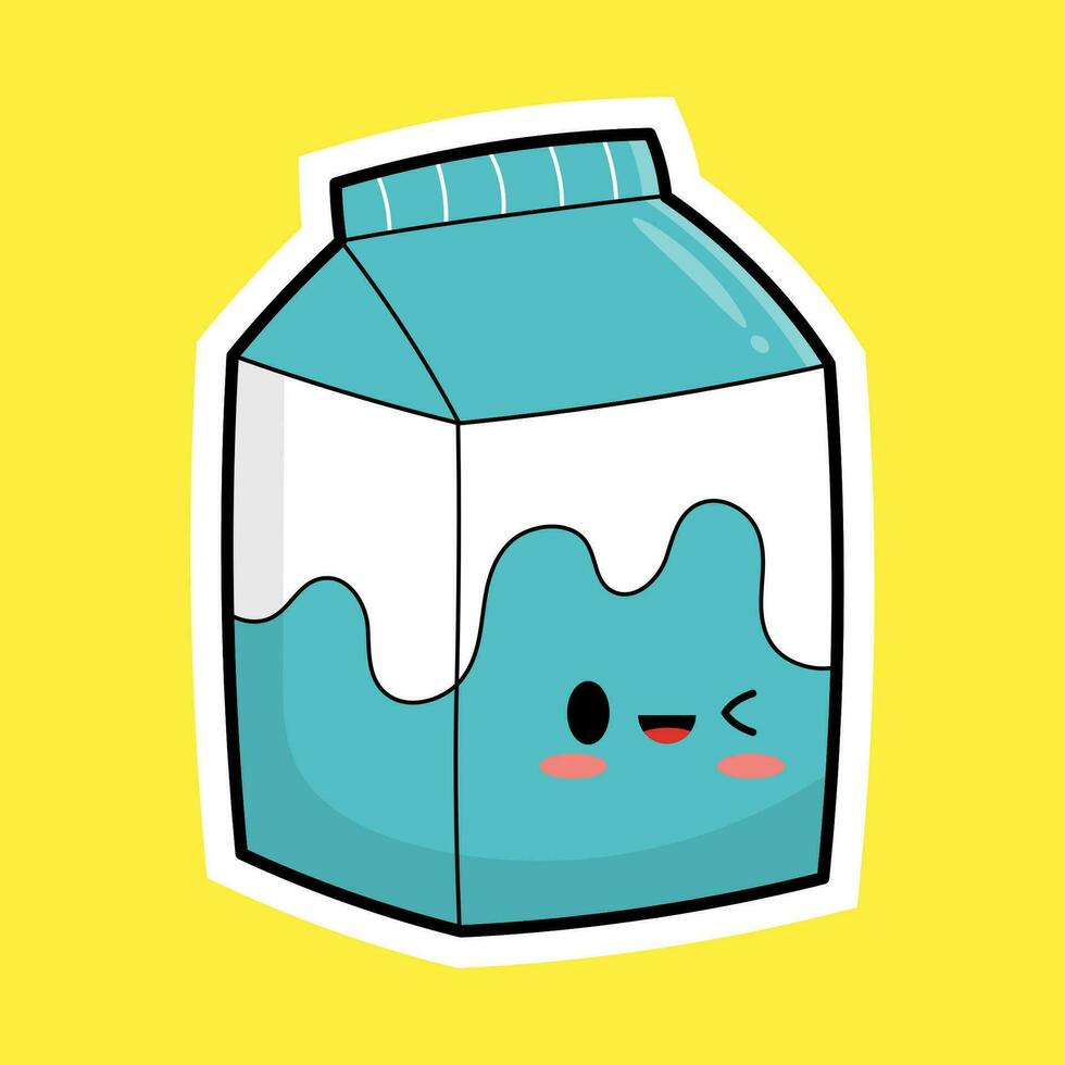 cute milk vector