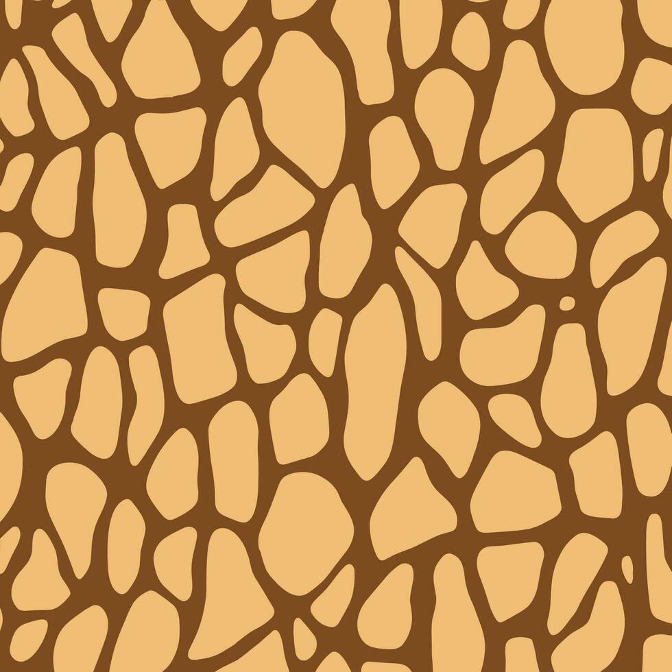 Giraffe print pattern vector