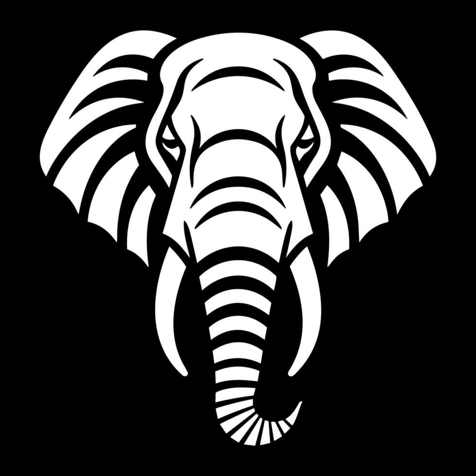 Vector elephant head