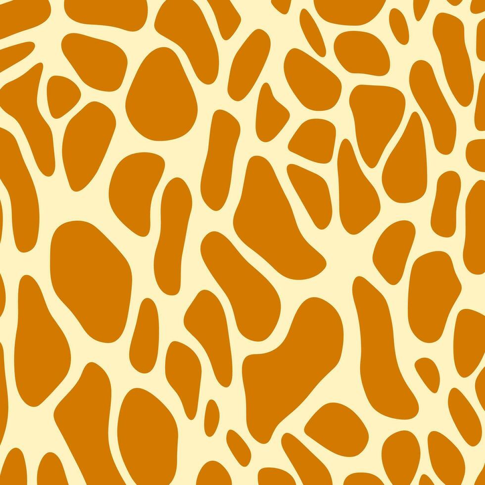 Giraffe print pattern vector