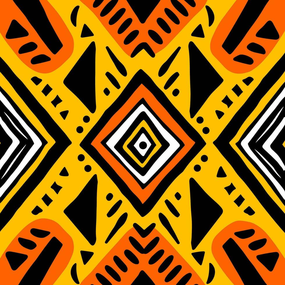 Mud cloth pattern vector