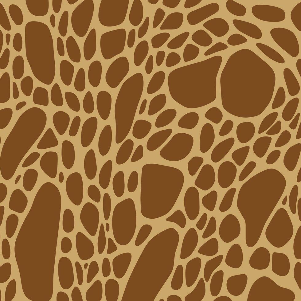 Giraffe print pattern vector