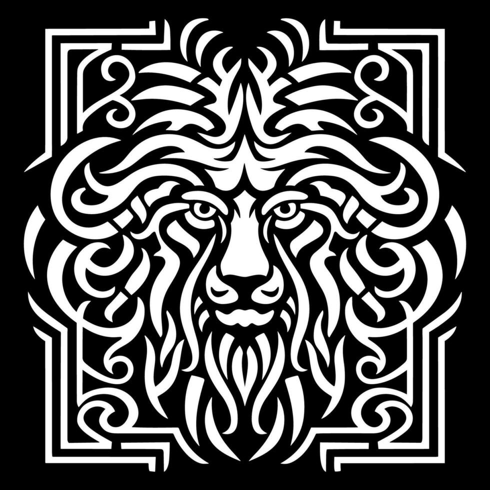 Vector lion celtic knot
