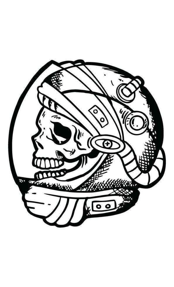 Astronaut head vector