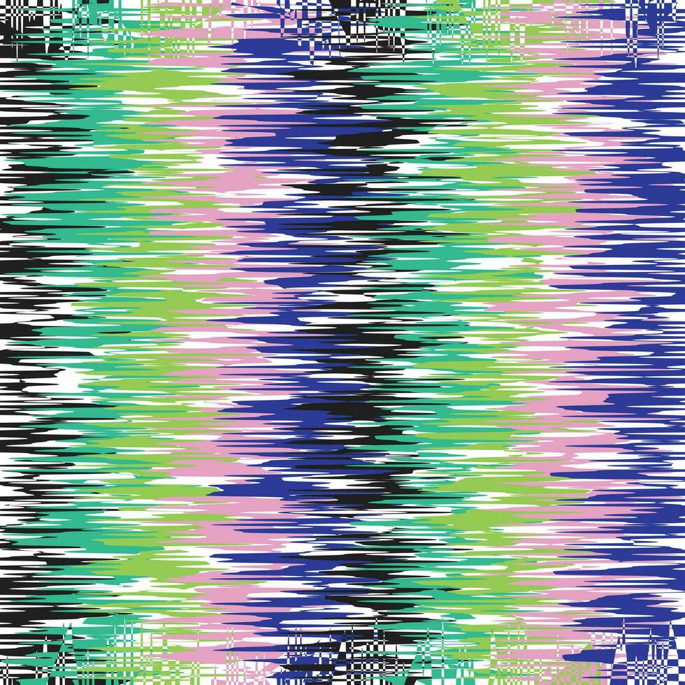 Abstract colorful glitch background pattern vector