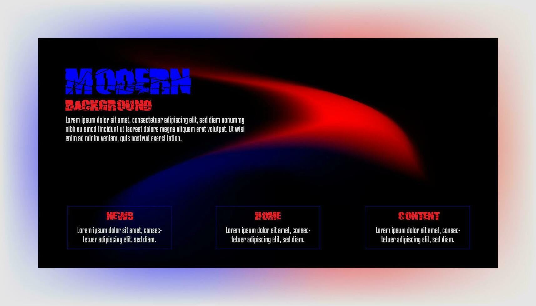 Modern Background Design with Gradient and Minimalist Gradient Background with geometric shapes for Website design, landing page, wallpaper, banner, poster, flyer, and presentation vector