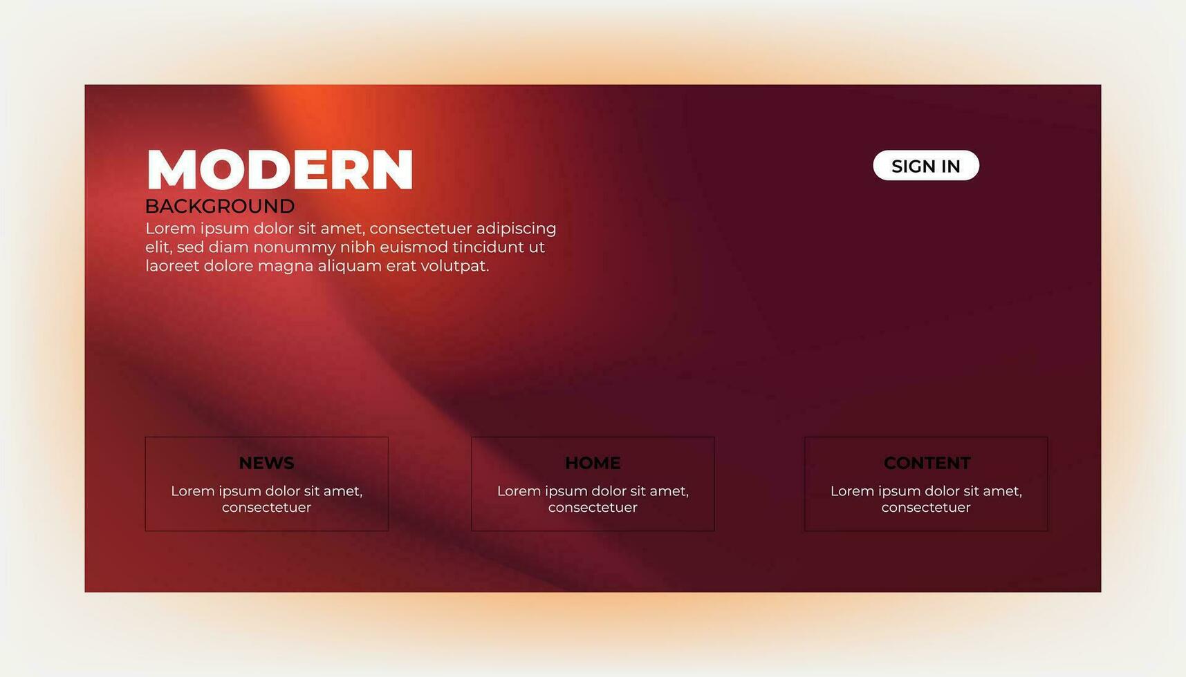 Modern Background Design with Gradient and Minimalist Gradient Background with geometric shapes for Website design, landing page, wallpaper, banner, poster, flyer, and presentation vector