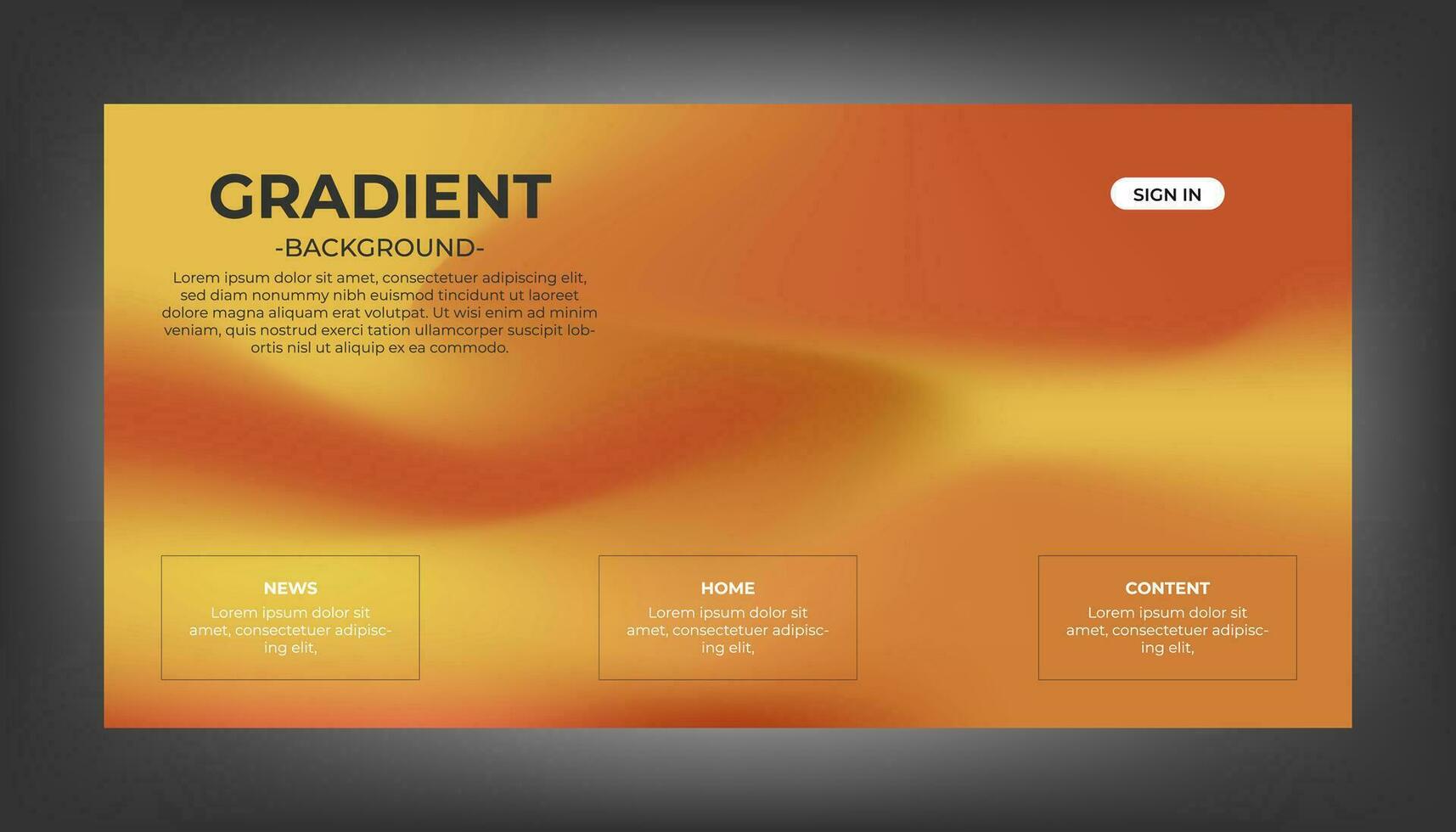 Modern Background Design with Gradient and Minimalist Gradient Background with geometric shapes for Website design, landing page, wallpaper, banner, poster, flyer, and presentation vector