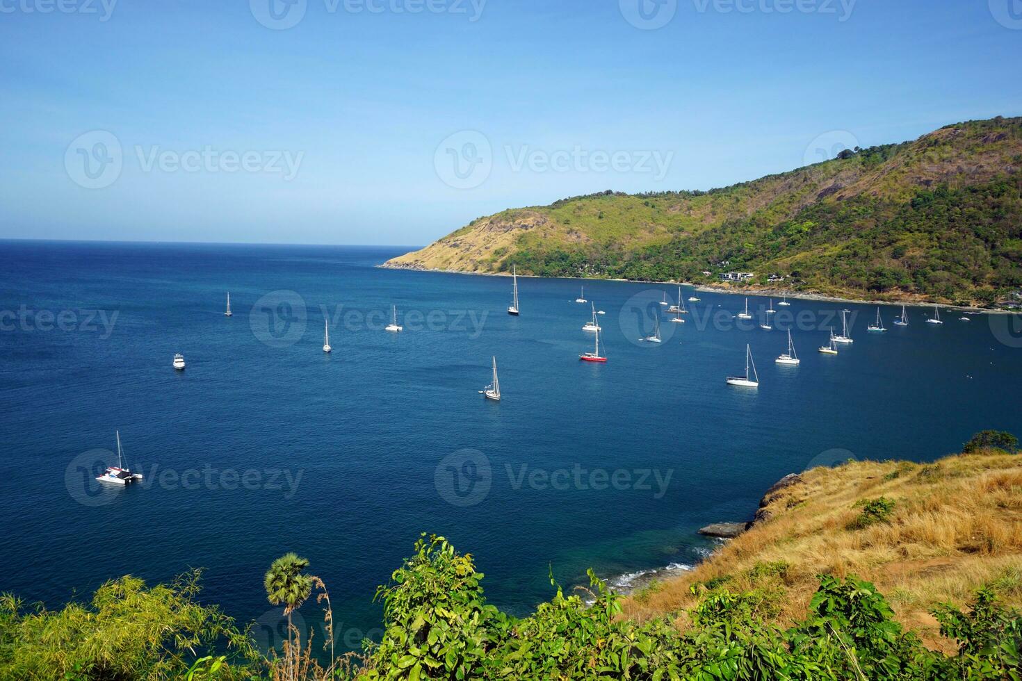 Beautiful sea view point of Laem phromthep in phuket,Thailand. photo